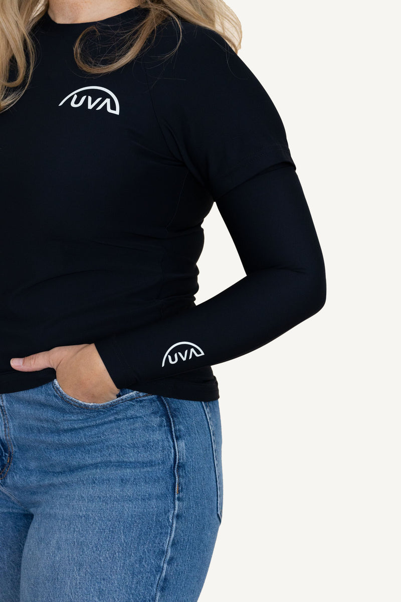 Manches UPF 50+ Noir