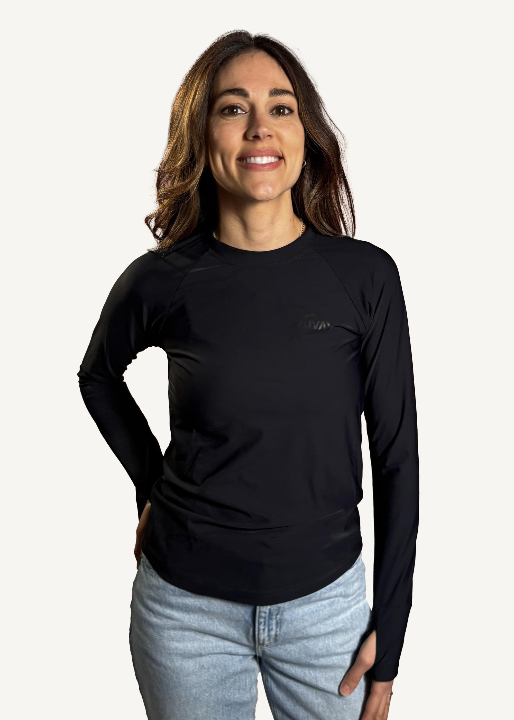 Women's UPF50+ Logo Sweatshirt Black