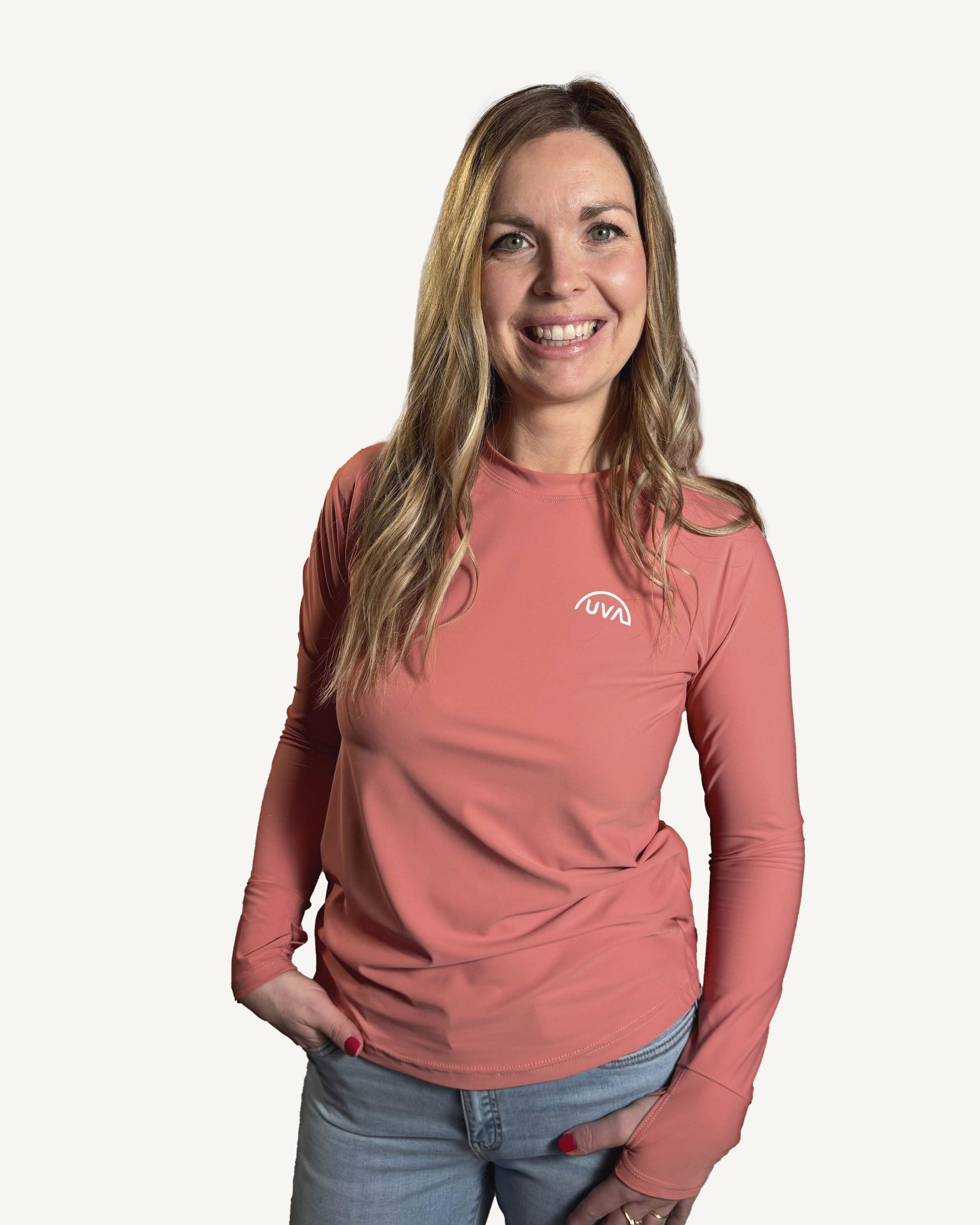 Women's UPF50+ T-Shirt White Logo