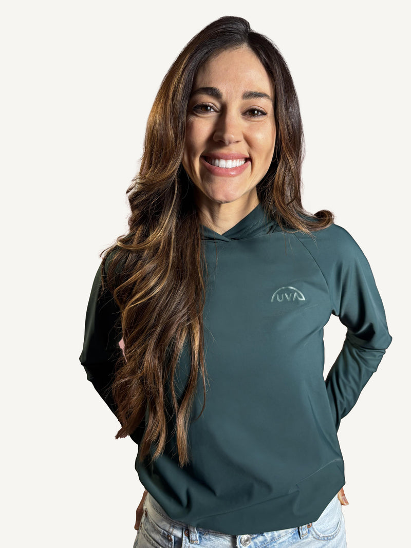 Capuche femme UPF 50+ Vert