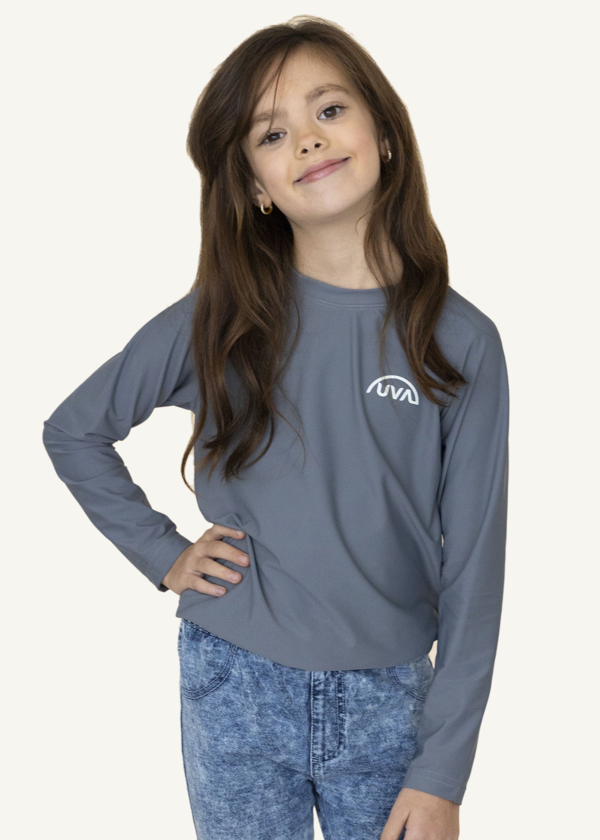 Chandail UPF 50+ Gris pâle